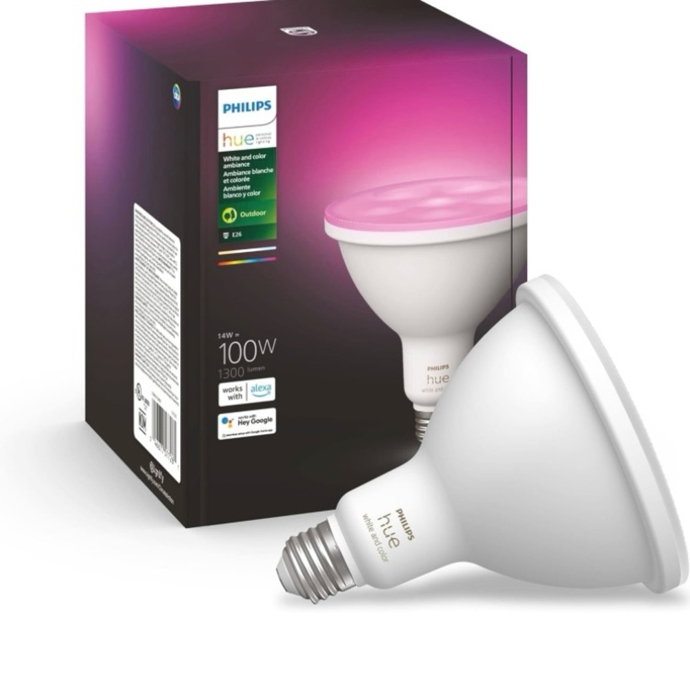 Philips Hue PAR38 100W Smart LED Bulb White and Color Ambiance 1300 Lumen 1-pack